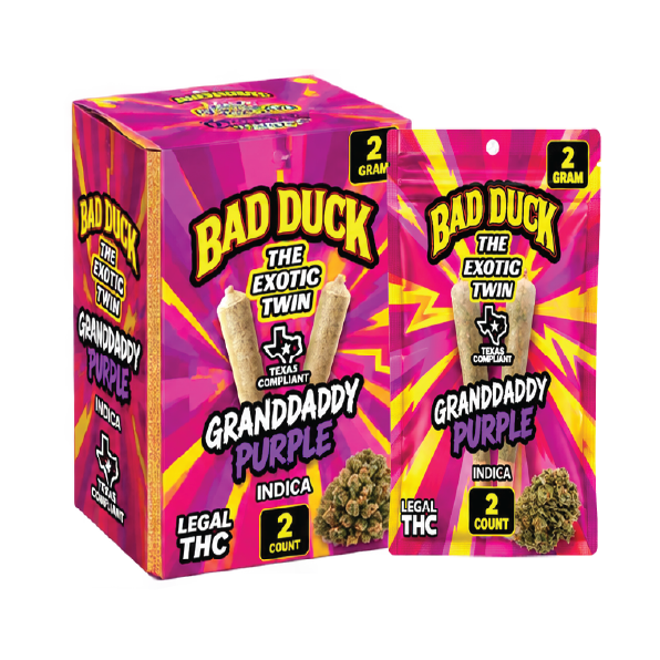 Bad Duck GrandDaddy Purple Indica Exotic Twin – 2g