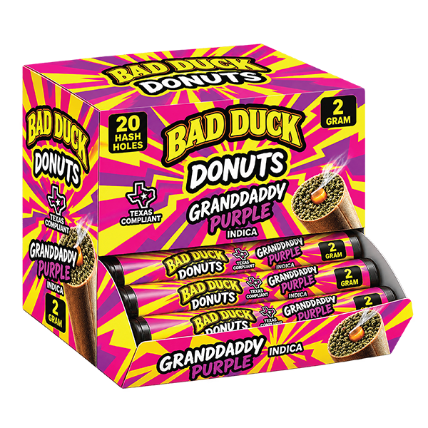 Bad Duck Donuts GrandDaddy Purple Indica Hash Holes, 2g